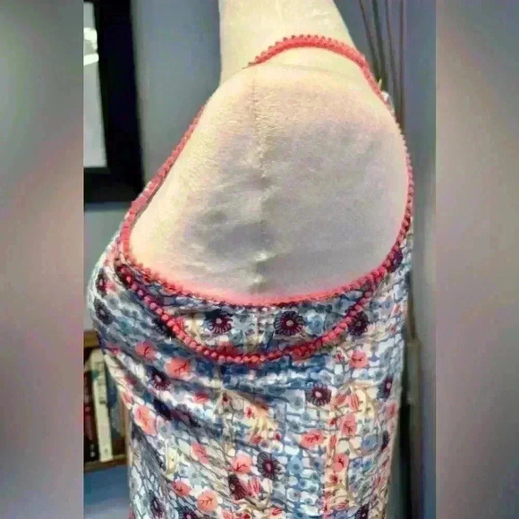 NWT-POUPETTE ST BARTH-Bety Tiered Floral Mini Dress-Size M - Picture 5 of 8